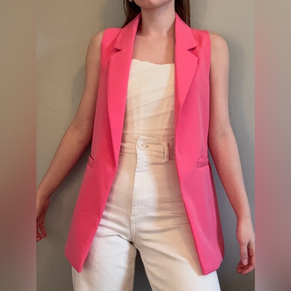 Sincerly Jules Jackets & Blazers - NWOT Sincerely Jules hot pink blazer vest.